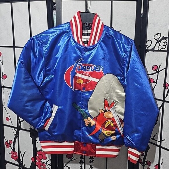 Denver Nuggets Yosemite Sam Satin Jacket Coat Size Medium NWT - Picture 1 of 8